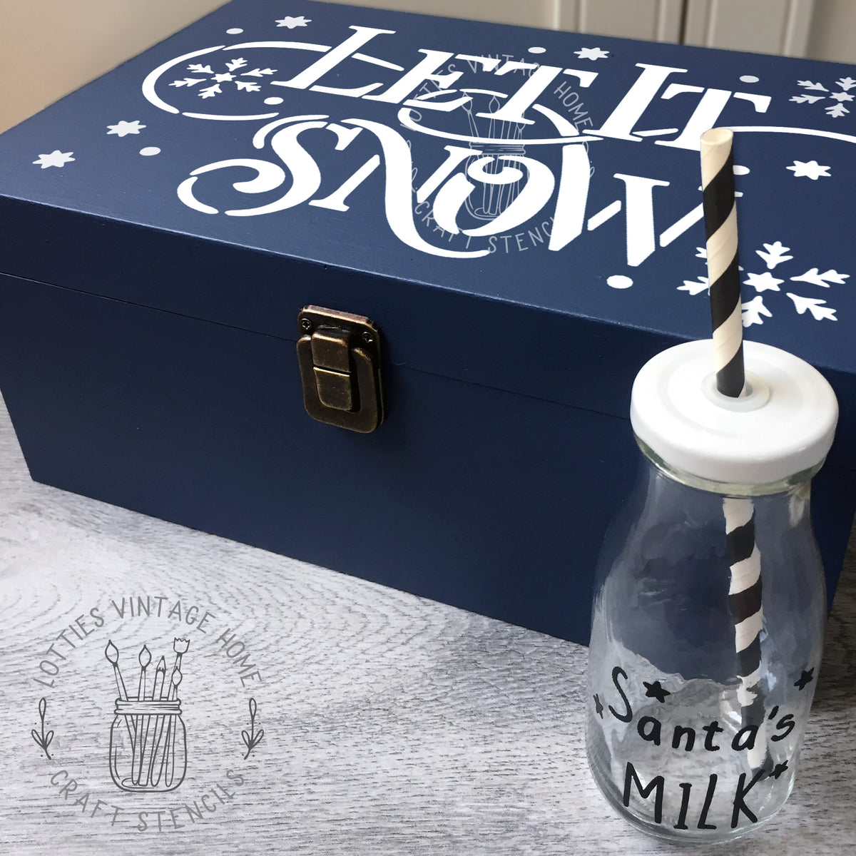 LET IT SNOW A4 STENCIL