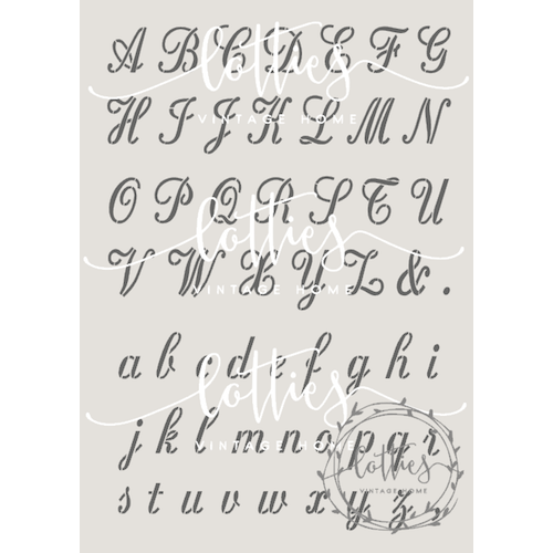 Script Alphabet Upper And Lower Case