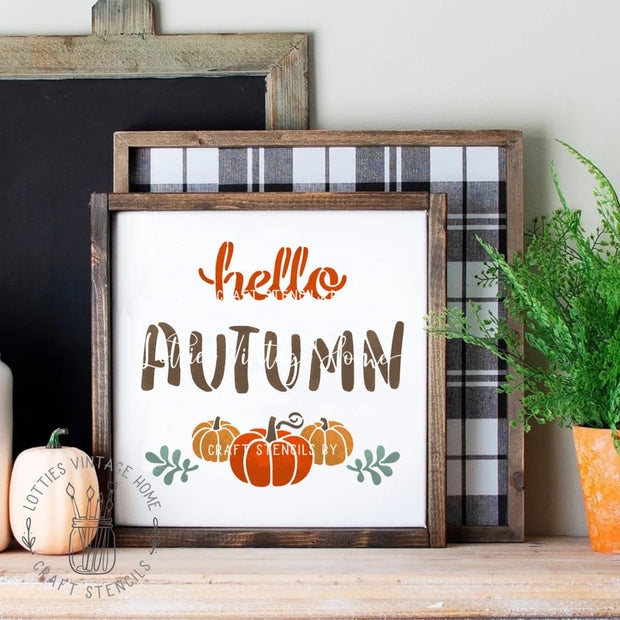 Copy of PUMPKIN SPICE SEASON A5 STENCIL Lotties Vintage Home