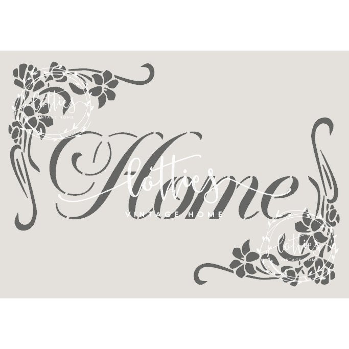 FLORAL HOME A5 STENCIL