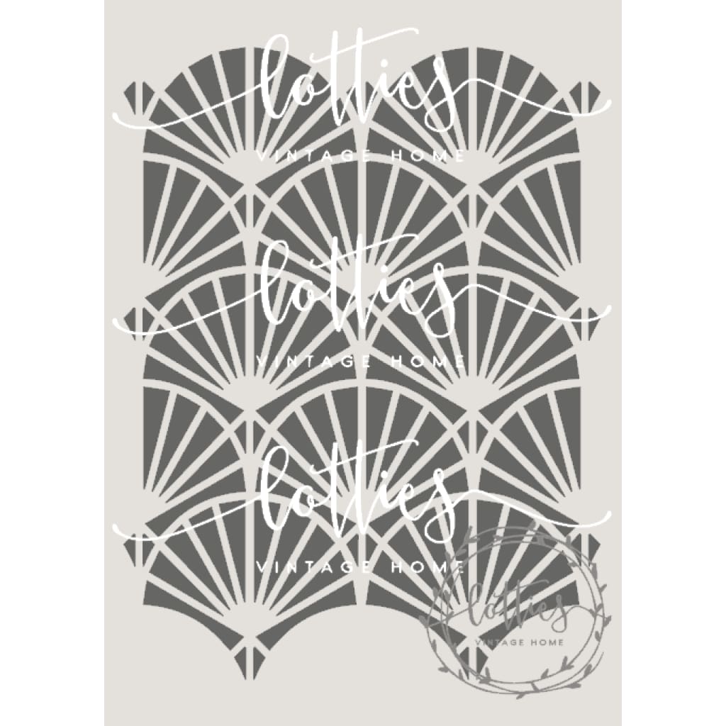 Gatsby Art Deco Stencil Designs Art Deco Stencils Glamorous Wall