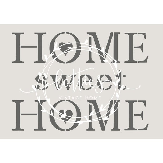 HOME SWEET HOME A5 STENCIL