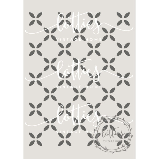 LACE PATTERN BACKGROUND A4 STENCIL Lotties Vintage Home