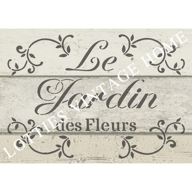 LE JARDIN DES FLEURS A5 STENCIL