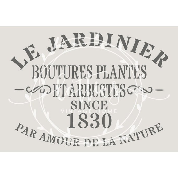LE JARDINIER A5 STENCIL