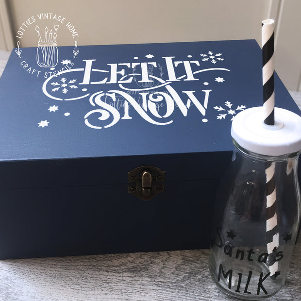 LET IT SNOW A5 STENCIL