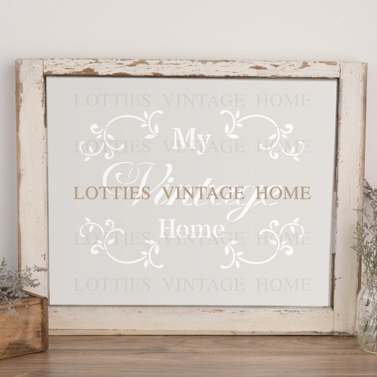 MY VINTAGE HOME A5 STENCIL