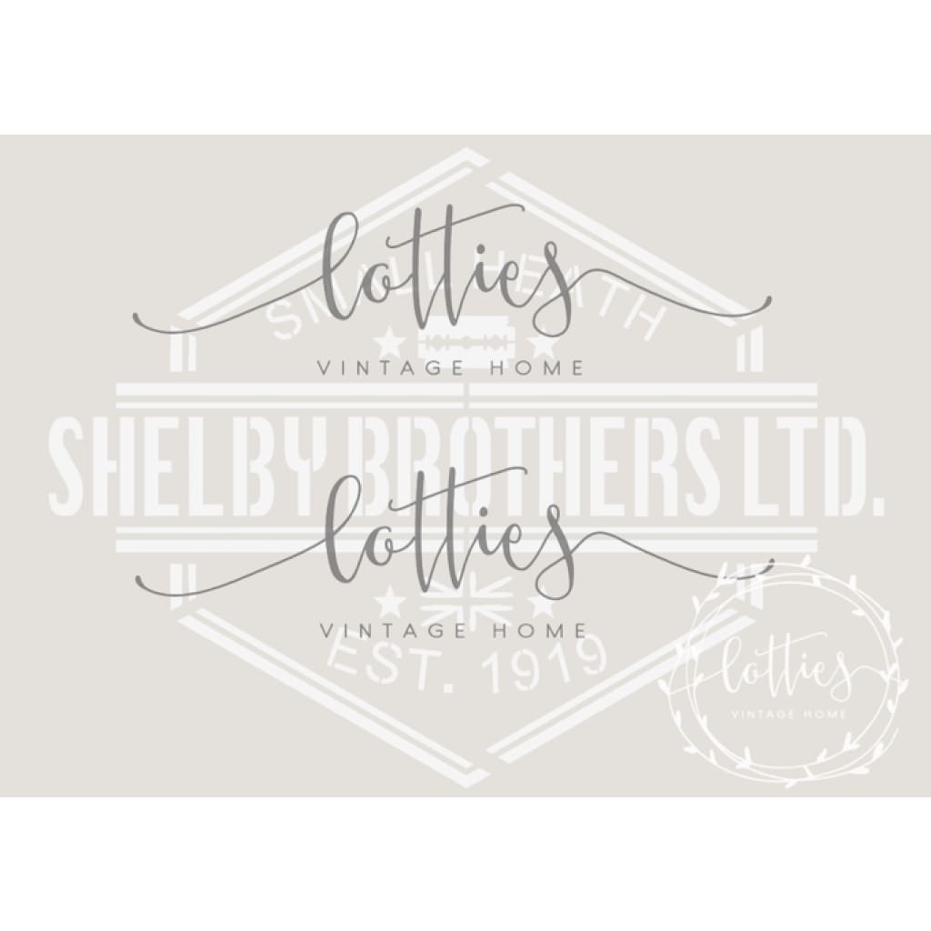 PEAKY BLINDERS - SHELBY BROTHERS A5 STENCIL Lotties Vintage Home