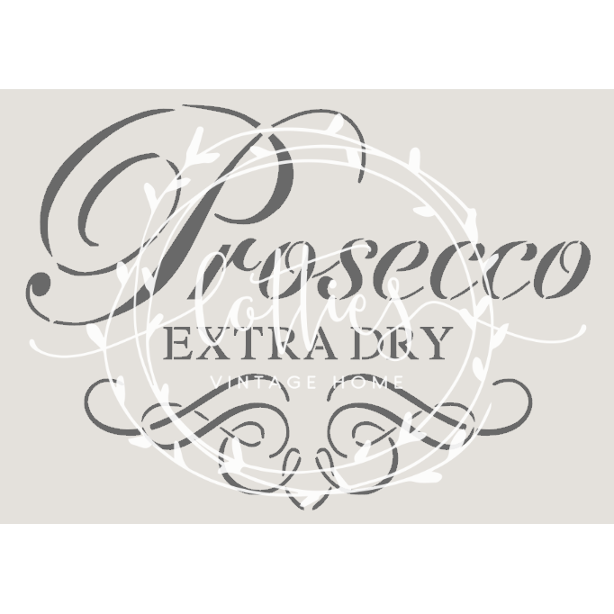 PROSECCO EXTRA DRY A5 STENCIL