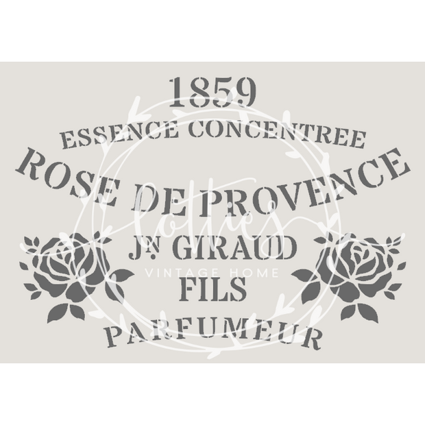 ROSE DE PROVENCE A5 STENCIL