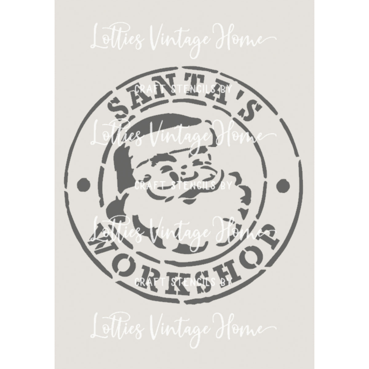 SANTA'S WORKSHOP STAMP A5 STENCIL