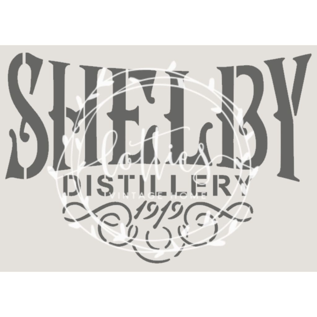 SHELBY DISTILLERY - PEAKY BLINDERS A5 STENCIL Lotties Vintage Home