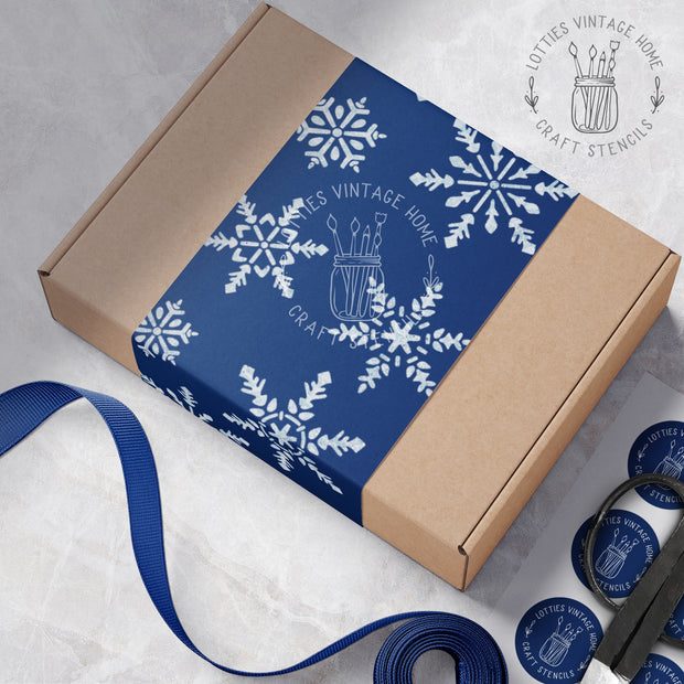SNOWFLAKES A5 STENCIL
